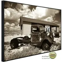 Papermoon Infrarotheizung »EcoHeat - Rosty Truck«, Matt-Effekt - bunt