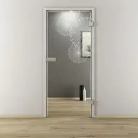 NOVADOORS Glasdrehtür »NOVA 507«, glänzend - transparent