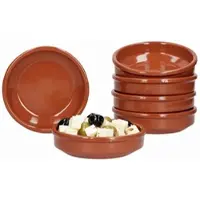 MamboCat 6er Set Cazuela Ton-Schale Bruno Ø 12cm Größe S Mittelalter Wikinger