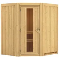 Karibu Sauna »Narva«, für 3 Personen, ohne Ofen - beige