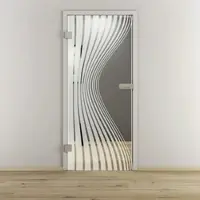 NOVADOORS Glasdrehtür »NOVA 543«, glänzend - transparent