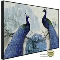 Papermoon Infrarotheizung »EcoHeat - Pfauen mit Blumen«, Matt-Effekt - bunt