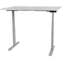Szagato Schreibtisch, Breite: 80 cm, Stahl/Holz - grau