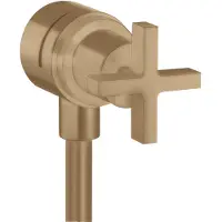 Hansgrohe Absperrventil Axor Citterio Stop m Rückflussverh., Kreuz, brushed bronze