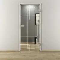 NOVADOORS Glasdrehtür »NOVA 553«, glänzend - transparent