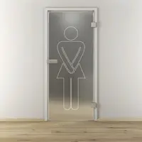 NOVADOORS Glasdrehtür »NOVA 628«, matt - transparent