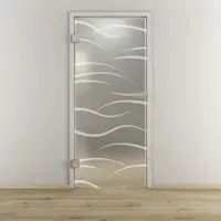 NOVADOORS Glasdrehtür »NOVA 540«, matt - transparent