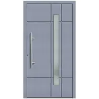 KNOCK Flügelüberdeckende Kunstoff-Haustür »Terra«, grau