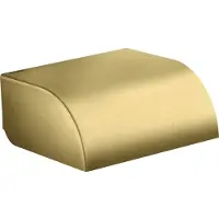 Hansgrohe WC-Papierhalter Axor Universal Circular mit Deckel brushed brass