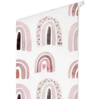 Wallart K&L Wall Art Vliestapete »Kinder Vliestapete«, Rosa Regenbogen Punkte, mehrfarbig, matt - bunt