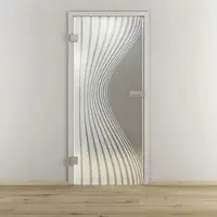 NOVADOORS Glasdrehtür »NOVA 543«, matt - transparent