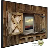 Papermoon Infrarotheizung »EcoHeat - Scheunenfenster«, Matt-Effekt - bunt