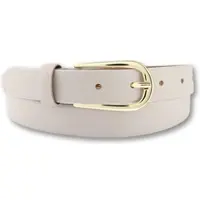 Bernd Götz Ledergürtel BERND GÖTZ "Ledergürtel mit elegant schmaler Optik", Damen, Gr. 100, creme, Rindsleder, Gürtel Ledergürtel