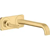 Hansgrohe Einhebel-Waschtischmischer AXOR CITTERIO E UP m Pl f Wandmontage brushed gold optic brushed gold optic