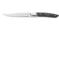 WAS Germany Steakmesser Set CARLOS mit grauem Pakkaholzgriff, 24 cm, Set á 6 Stück, Klingenstahl 420, Holz