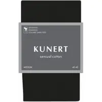 Kunert Strickstrumpfleggings Sensual Cotton weicher Bund in Brown | Gr.: 48/50