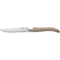 WAS Germany Steakmesser Set CARLOS mit Pakkaholzgriff, 23 cm, Set á 6 Stück, Klingenstahl 420, Holz
