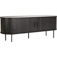 Möbilia Lowboard | 2 Schiebetüren | B 150 x T 40 x H 55 cm | schwarz | 32020005 | Serie LOWBOARD