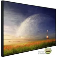 Papermoon Infrarotheizung »EcoHeat - Flamingo in Blumenwiese «, Matt-Effekt - bunt