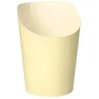 Papstar 1500 Snackbecher, Pappe "To Go" 0,16 l Ø 7,5 cm · 9,9 cm beige