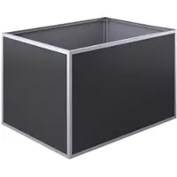 KGT Aluminium-Hochbeet "130" silber 1,21 x 0,91 x 0,77 m (L x B x H)