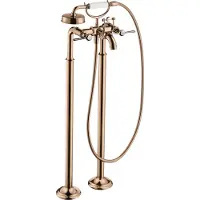 Hansgrohe 2-Griff-Wannenarmatur AXOR MONTREUX DN 15 bodenst m Hebelgr. pol. red gold polished red gold