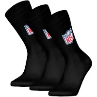 NFL Unisex Socken, 3er Pack - Shield 3Pack Crew Socks, Logo, Baumwollmischung