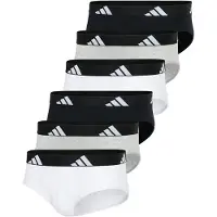 Adidas Originals Herren Slip, 6er Pack - Briefs, Active Flex Cotton, Logo, einfarbig