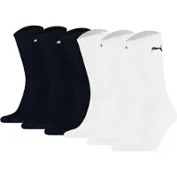 Puma Unisex Sportsocken, 6er Pack - Tennissocken, Crew Sport Socken, einfarbig (2x 3 Paar)
