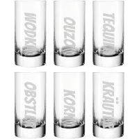 Luxentu Schnapsglas "Stamper Schnaps-Ensemble 55 ml 6er Set transparent"