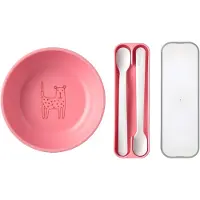Mepal Kinderschale "Kinderschale mit Fütterlöffel Mio 3er Set"