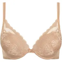 Lisca Push-up-BH "Push up BH Evelyn", Damen, Gr. 70, Cup B, beige (sweet almond), Spitze, Obermaterial: 82% Polyamid PA. 18% Elasthan EL., BHs Push-up-BH
