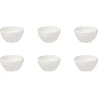 Villeroy & Boch Dipschale "Dipschälchen Manufacture Rock Ø 7,7 cm 6er Set weiß" 6 tlg.