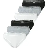 Schiesser Damen Rio-Slips, 6er Pack - 6Pack Rio Slip, Stretch Cotton, uni