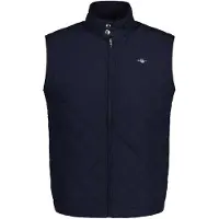 Gant für Herren. 7006341 Windjacke gesteppte Windjacke Weste navy (5XL), Lässig, Polyester, Ärmellos / Hosenträger, Marine