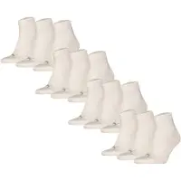 Puma Unisex Quartersocken, 12er Pack - Quarter Plain 12P, Logo, einfarbig