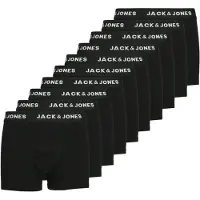 Jack & jones JACK&JONES Jungen Boxershorts, 10er Pack - JACHUEY TRUNKS, Baumwoll-Stretch, Logobund