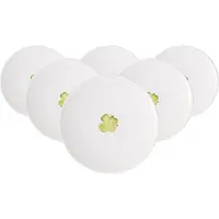 Villeroy & Boch Frühstücksteller "Frühstücksteller Good Luck With Love ø 21,2 cm 6er Set weiß-grün"