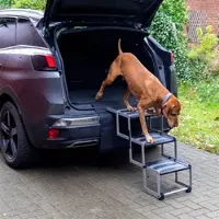 Trixie Hundetreppe 3-stufig, faltbar - Auto-Einstiegshilfe für Hunde