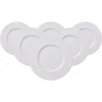 Villeroy & Boch Brotteller "Brotteller White Pearl ø 18 cm 6er Set weiß"
