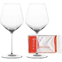 Spiegelau Rotweinglas "Burgundergläser + Poliertuch Hi-Lite 734 ml 2er Set transparent"