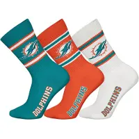 NFL Unisex Socken, 3er Pack - Teams, 3Pack Crew Socks, Football, Logo, Baumwollmischung