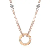 Ailoria Edelstahlkette "Halskette APOLLINE", Damen, gold (roségold), Halsketten Edelstahlkette