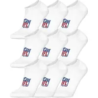 NFL Unisex Sneaker-Socken, 9er Pack - Shield 9Pack Sneaker Socks, Logo, Baumwollmischung