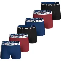NFL Herren Boxershorts, 6er Pack - Shield 6Pack Boxers, Baumwoll-Stretch, Logobund