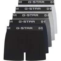 G-Star Underwear Maize 5 Pack Trunks Black/dakr Grey Heather/bright Größe: L | Unterhosen Outlet | Herren | Gelb