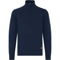 Blend Troyer "Troyer BHFilip", Herren, Gr. XL, blau (marineblaus), Obermaterial: 70% Baumwolle CO recyc.. 30% Polyester Pol. recyc.., Pullover Troyer