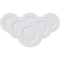 Villeroy & Boch Frühstücksteller "Frühstücksteller White Pearl ø 22,7 cm 6er Set weiß"