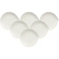Villeroy & Boch Frühstücksteller "Frühstücksteller Flow ø 21 cm 6er Set weiß"