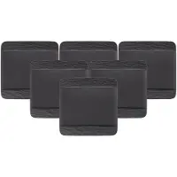 Villeroy & Boch Speiseteller "Speiseteller quadratisch Manufacture Rock 28 x 28 cm 6er Set schwarz"